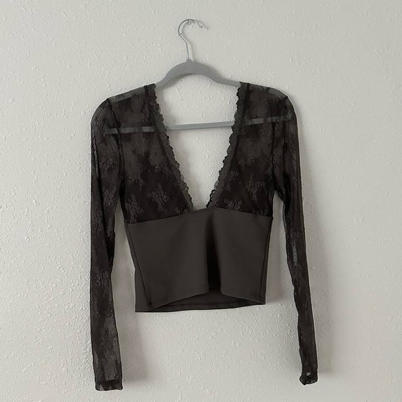 NWOT - Free People Intimately Off Duty Layering Top in Gray - Size M - Picture 2 of 4